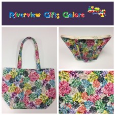 Large Tote Bag - Multi-Coloured Leaves Large Tote Bag - Multi-Coloured Leaves